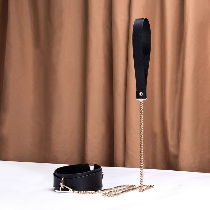 Image of sm tool collar sex toys for men and women sp bondage masturbation bondage leather set adult sex toys - Title - toys